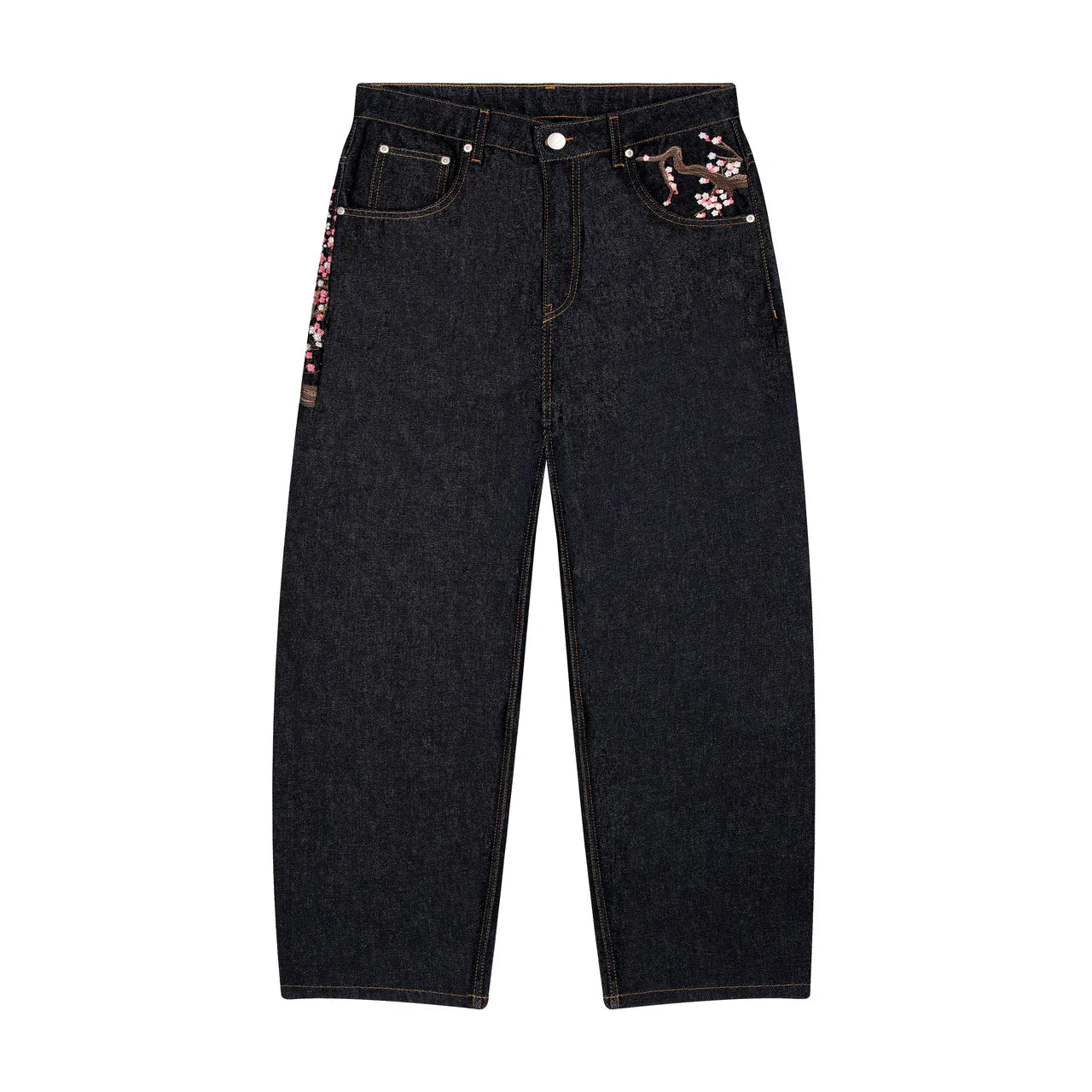 Sakura Embroidered Jeans