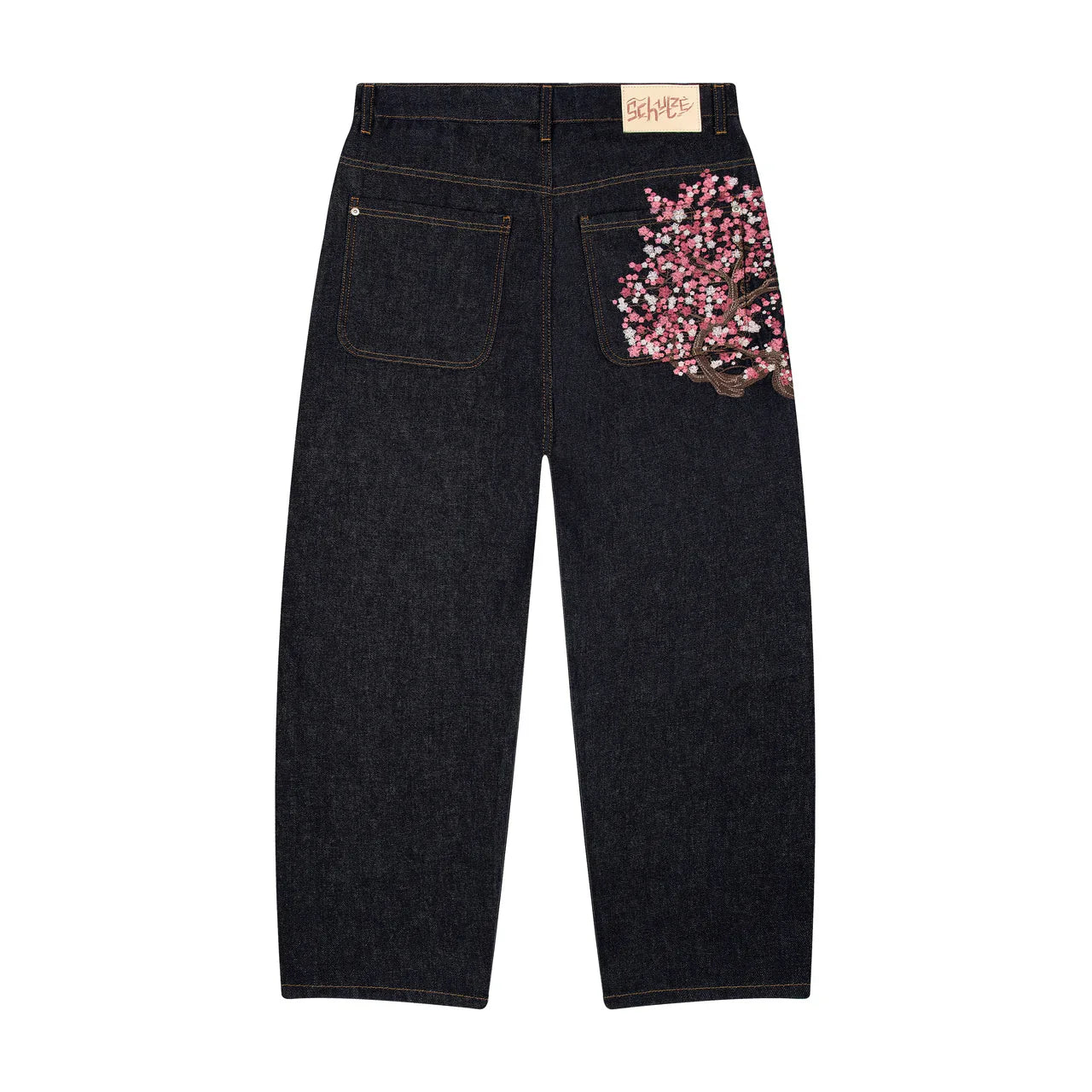 Sakura Embroidered Jeans